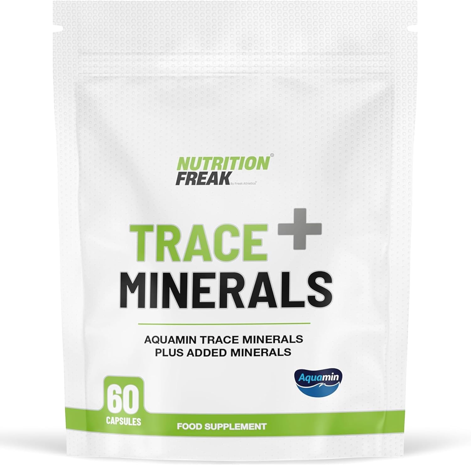 Trace Minerals + 60 Capsules - Aquamin Trace Minerals a 70+ Nutrient-Dense Multimineral Complex Sourced from Marine Plant - UK Made