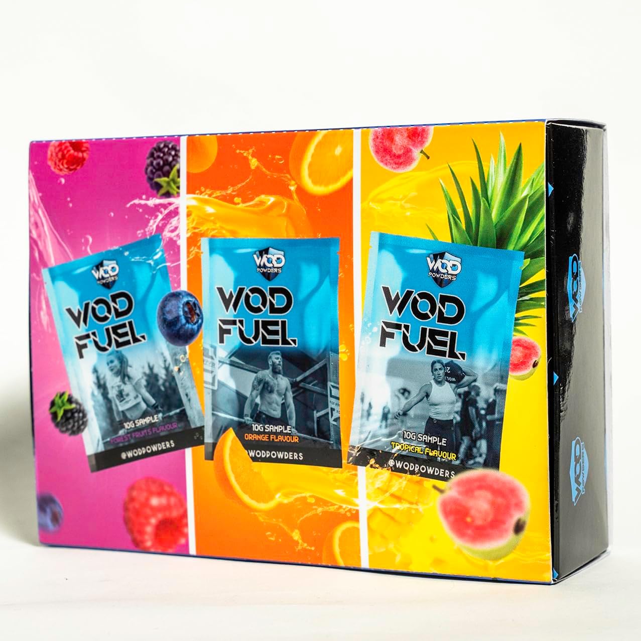 WOD Fuel Sachet Box - Intra Workout Supplement for Functional Fitness | 24 Sachets | Cluster Dextrin, Citrulline, Taurine, Glutamine, Electrolytes | Mixed Flavours - Backed by Athletes by WOD Powders