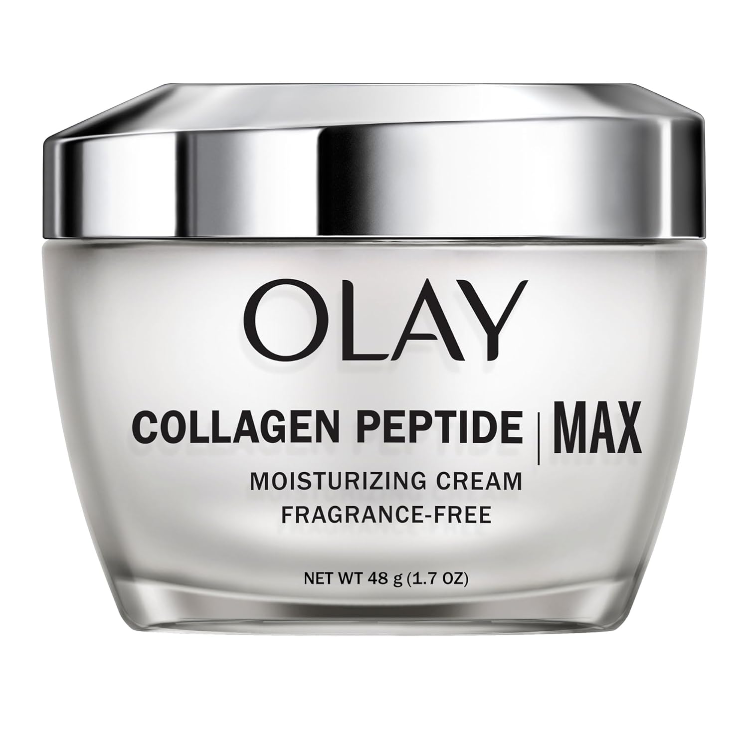 Olay Collagen Peptide Face Moisturizer, Firming Cream for Women, Fragrance-Free, Non-Greasy - Hydrating, Anti-Aging, Anti-Wrinkle, Smoothing of Fine Lines, Tightening Skin Care - Niacinamide, 1.7 Oz