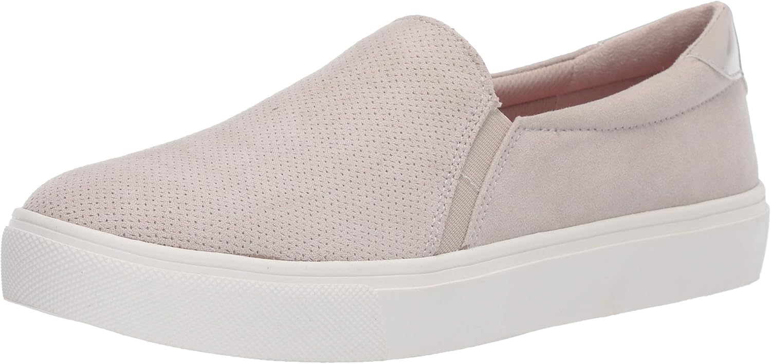 Dr. Scholl's Shoes Womens Nova Slip On Fashion Sneaker,Light Grey/White,10 Wide