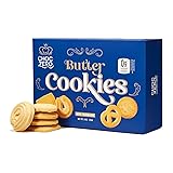 ChocZero Keto Butter Cookies - Sugar Free Danish Shortbread - Gluten Free, Low Carb - (1 box, 8 oz)