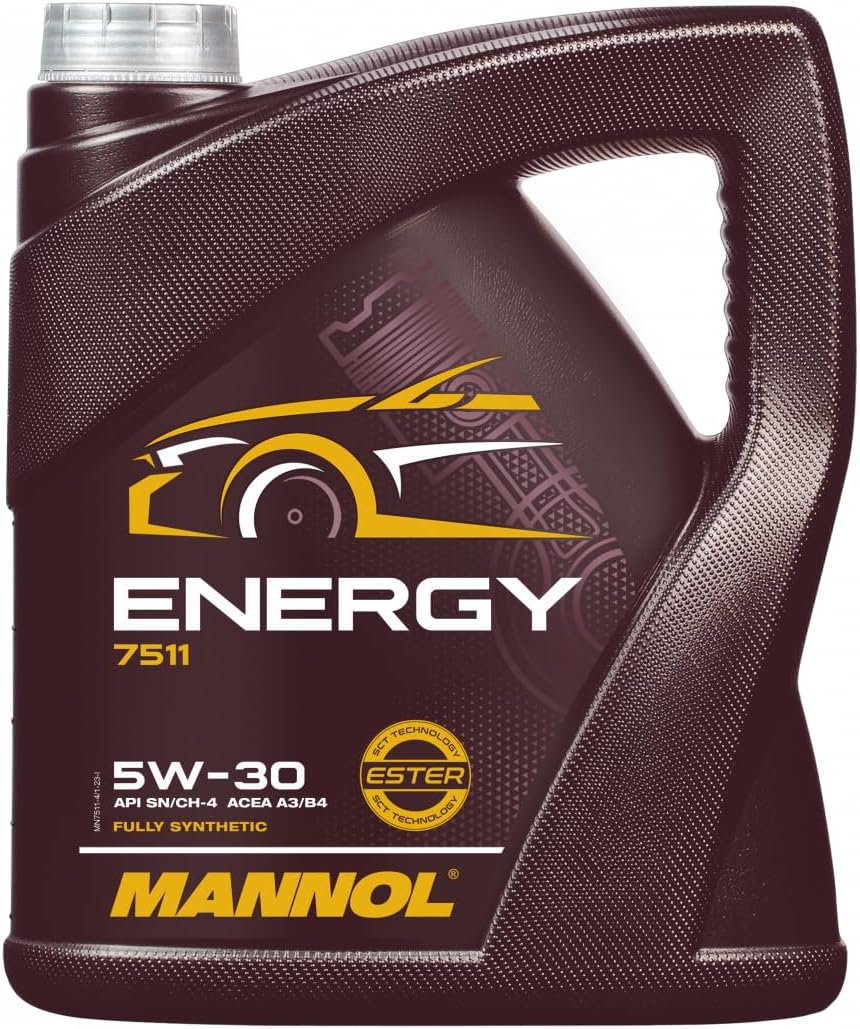 Mannol 5 Litre Energy 5W-30 Engine Oil A3/B4 Universal Synthetic Ester Technology