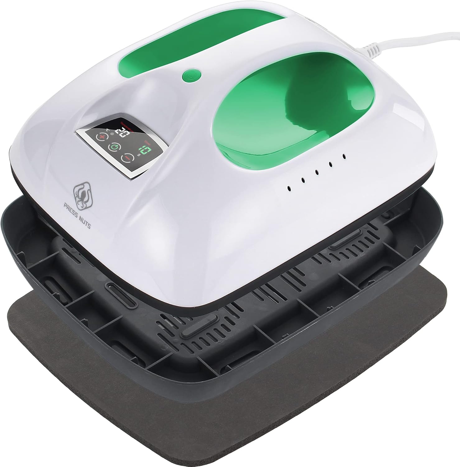 PRESS NUTS 12" x 10"Heat Press,Small Easy Press Machine for T Shirts, Portable Heat Press Machine