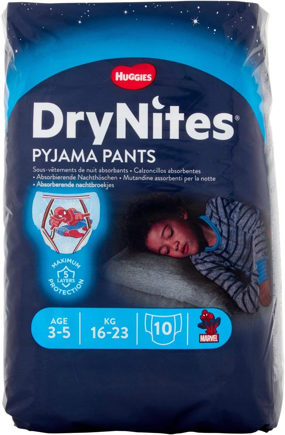 DryNites Huggies Pyjama Pant Nappies, Pack of 10