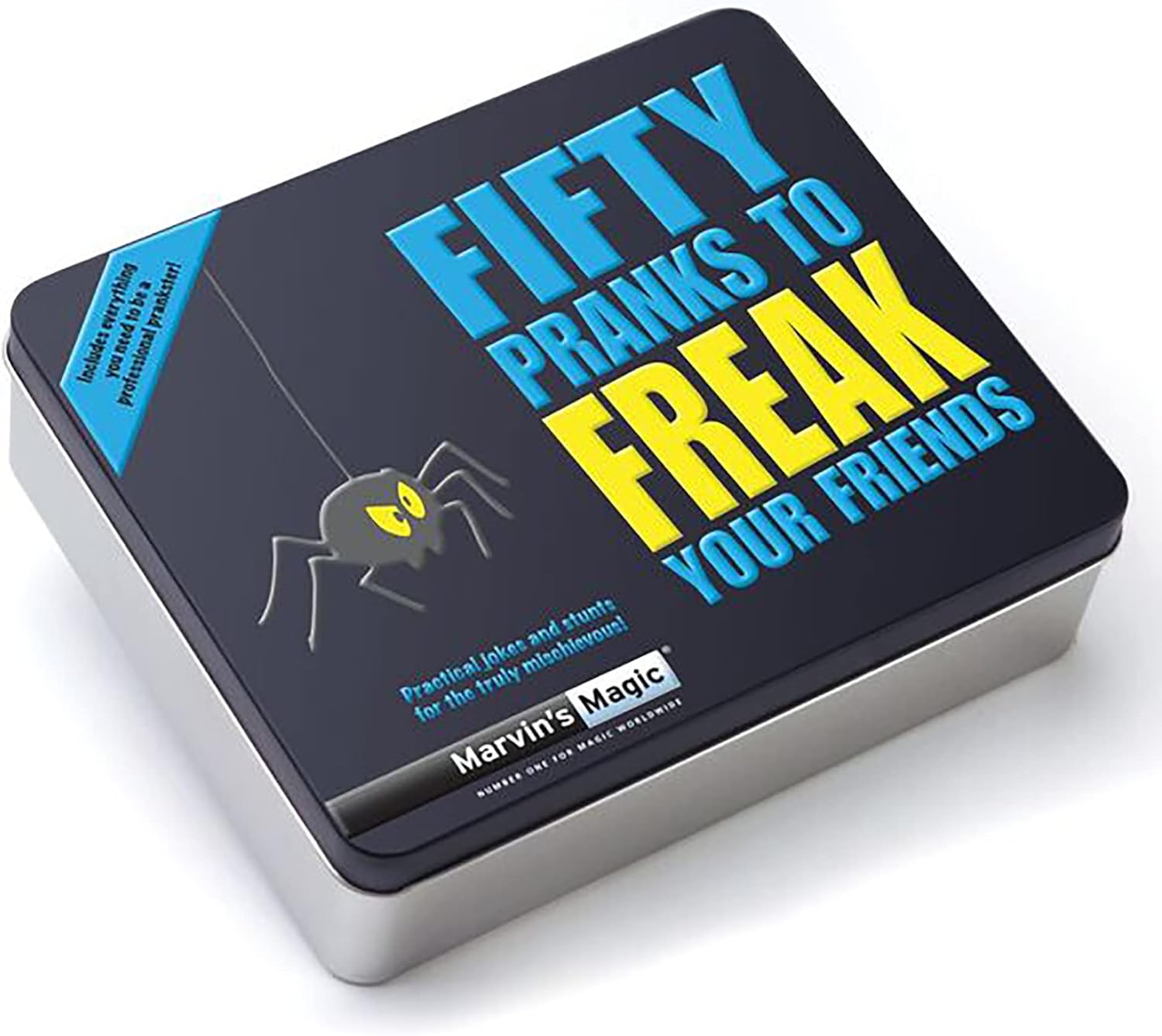 Marvin's Magic - Fifty Pranks To Freak Your Friends - Set for Kids Age 8+, 50 Pranks & Props Included - Hardback Instruction Book - Difficulty & Easy
