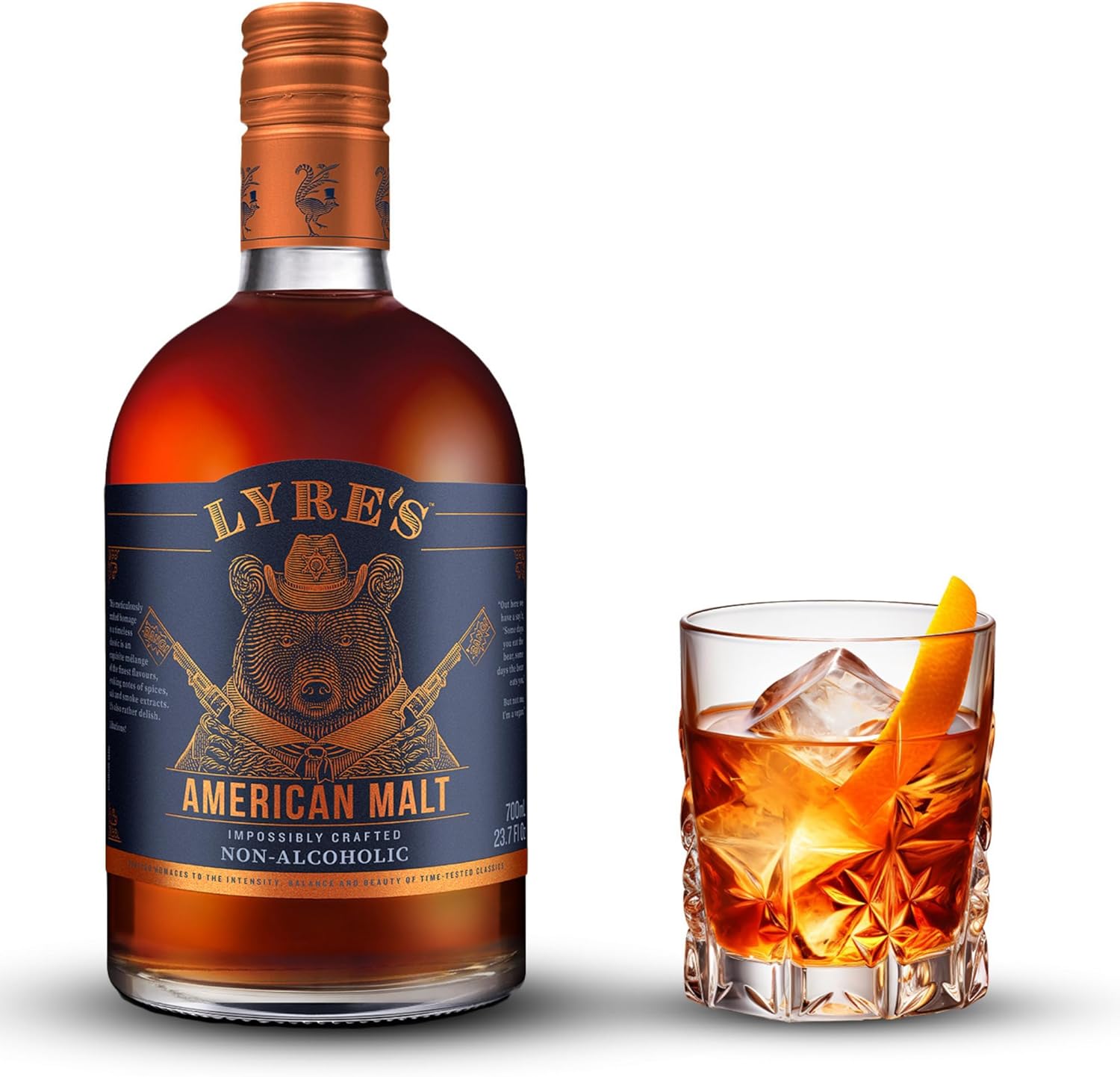 Lyre's American Malt - Non-Alcoholic Spirit, Bourbon Style, Premium, 700ml