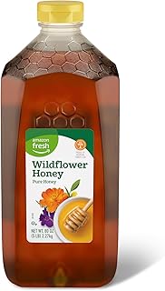 Amazon Fresh, Wildflower Honey, 80 Oz (Previously Happy Belly, Packaging May Vary)