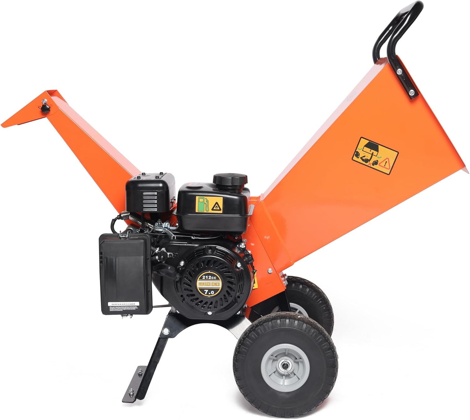 Wood Chipper Shredder Mulcher 7HP Gas Powered Heavy Duty Compact Design 3" Inch Max Capacity (R0)
