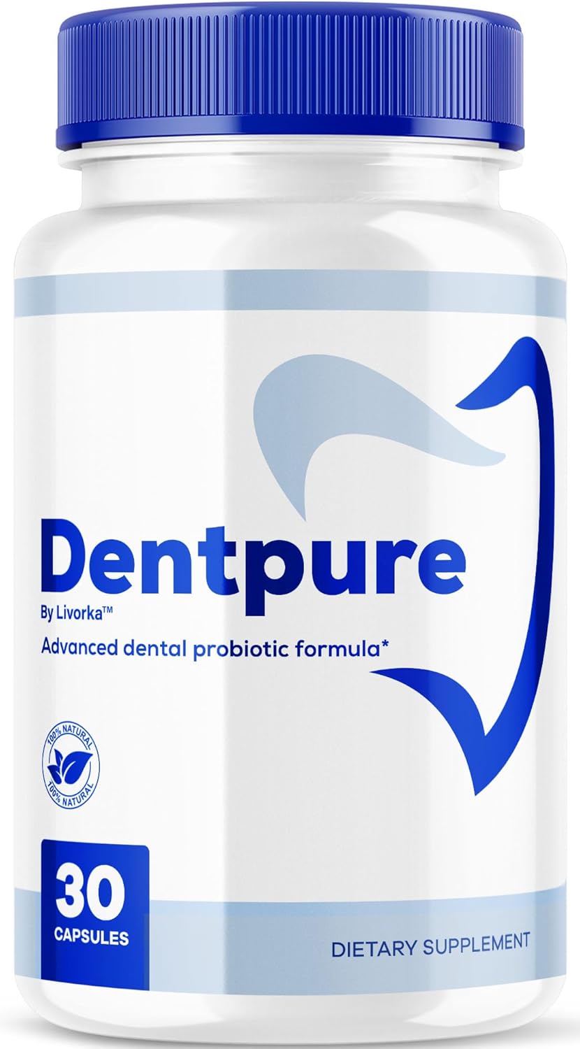 Dentpure Probiotics - Official Dentpure Capsules Advanced Natural Formula Probiotic for Healthy Teeth and Gums, Dent Pure All Natural Dental Supplement Oral Probiotics 30 Capsules for 1 Month
