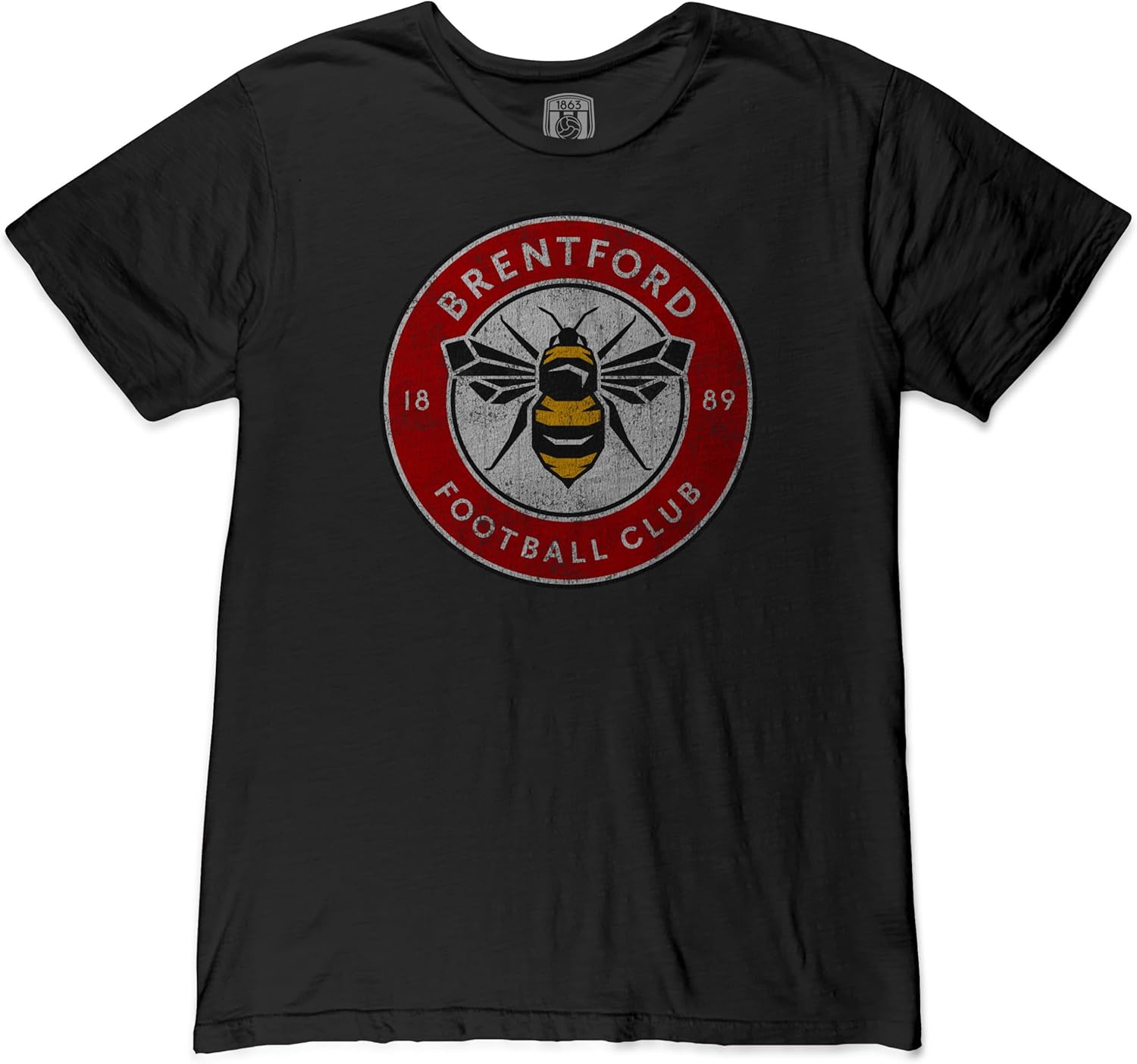 Brentford Color Badge Vintage Premium Cotton Slub - Black