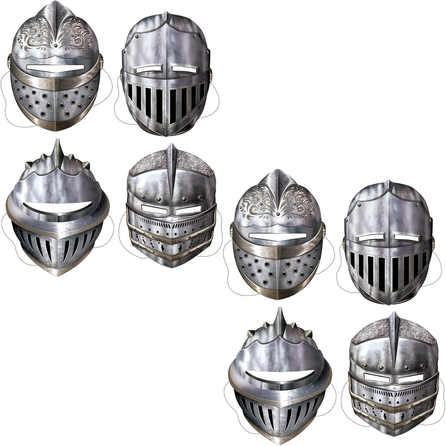 Beistle Knight Masks Party Accessory | 4-pcs | (1-Pack)