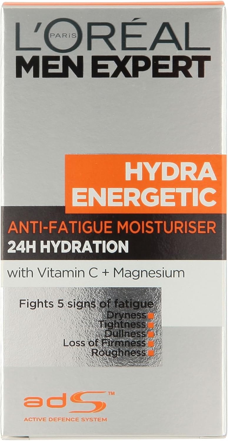 6 x L'Oreal Paris Men Expert Hydra Energetic Anti-Fatigue Moisturiser 50ml