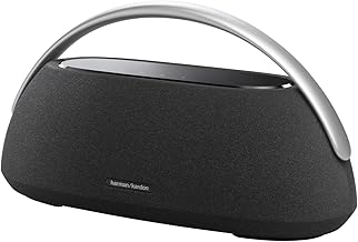 Harman Kardon Go + Play 3 - Portable Bluetooth speaker with superior sound and 8 hours playtime, USB Charging, Auto self tuning, Dual far-field microphones, Made in part with recycled materials(Black)