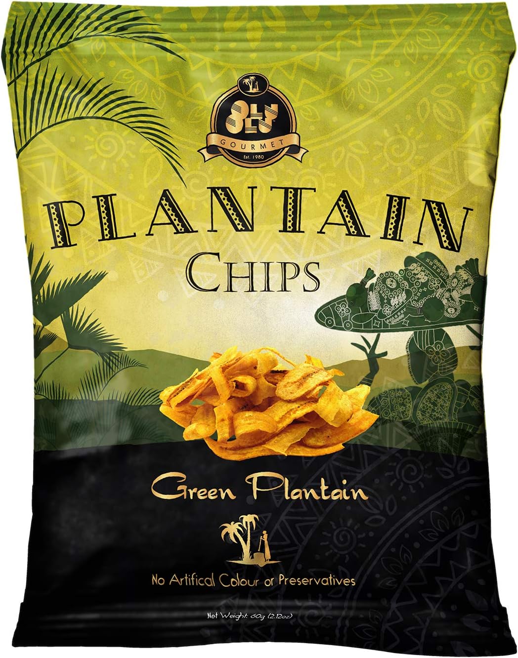 Olu Olu 100% Natual Green Plantain Chips 60g (Box of 24)