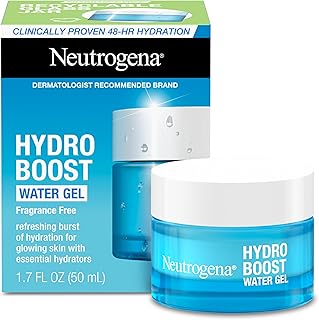Neutrogena Hydro Boost Skincare Set, Hydro Boost Fragrance Free Gel Cream Face Moisturizer, 1.7 fl oz, & Trial Size Hydro Boost Fragrance Free Hydrating Gel Facial Cleanser, 0.5 fl oz