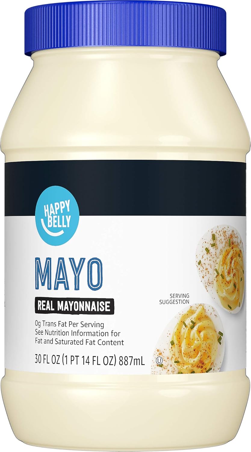 Amazon Brand - Happy Belly Real Mayonnaise, 30 fl oz (Pack of 1)