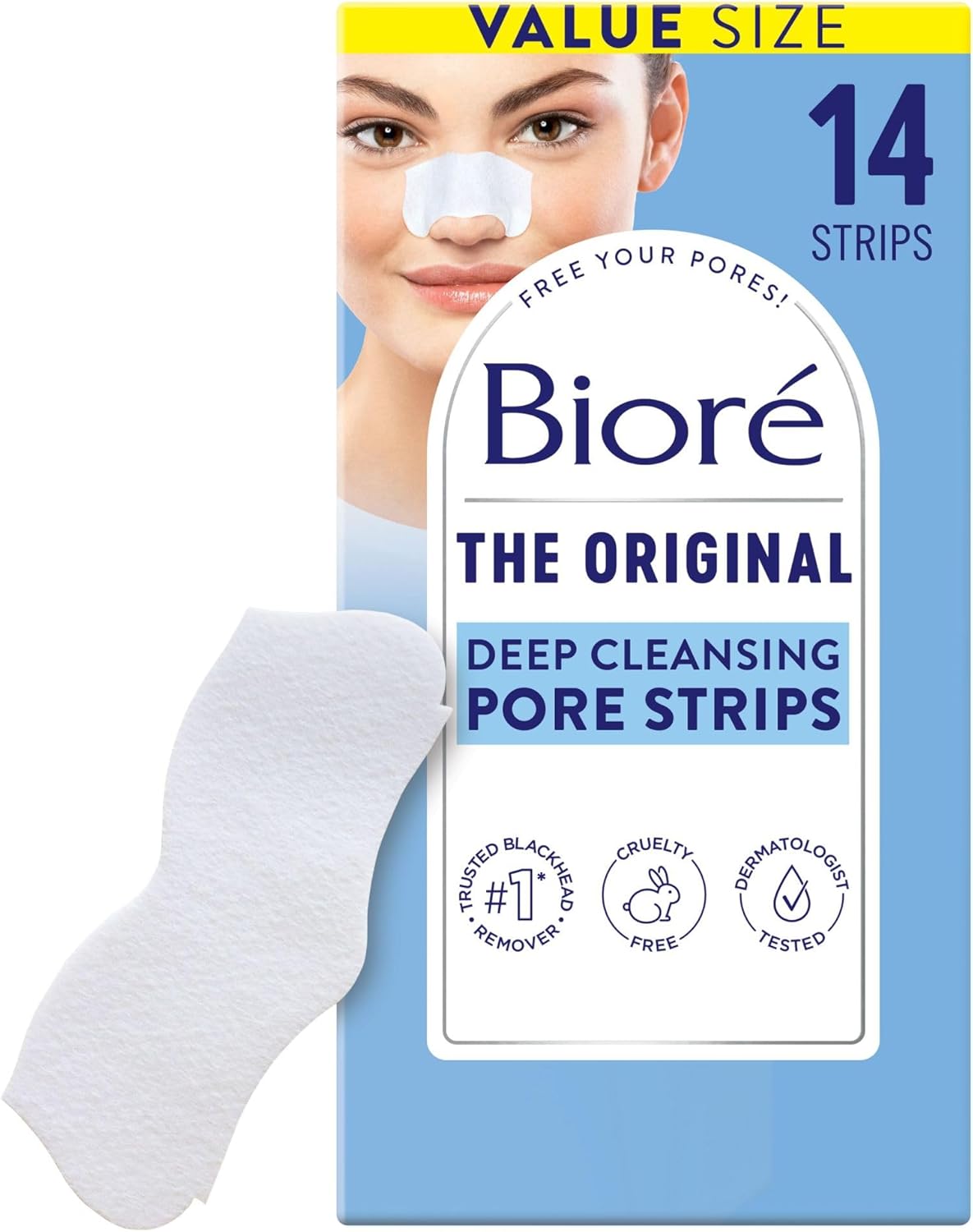 Biore Deep Cleansing Pore Strips For Nose - 14 Ea