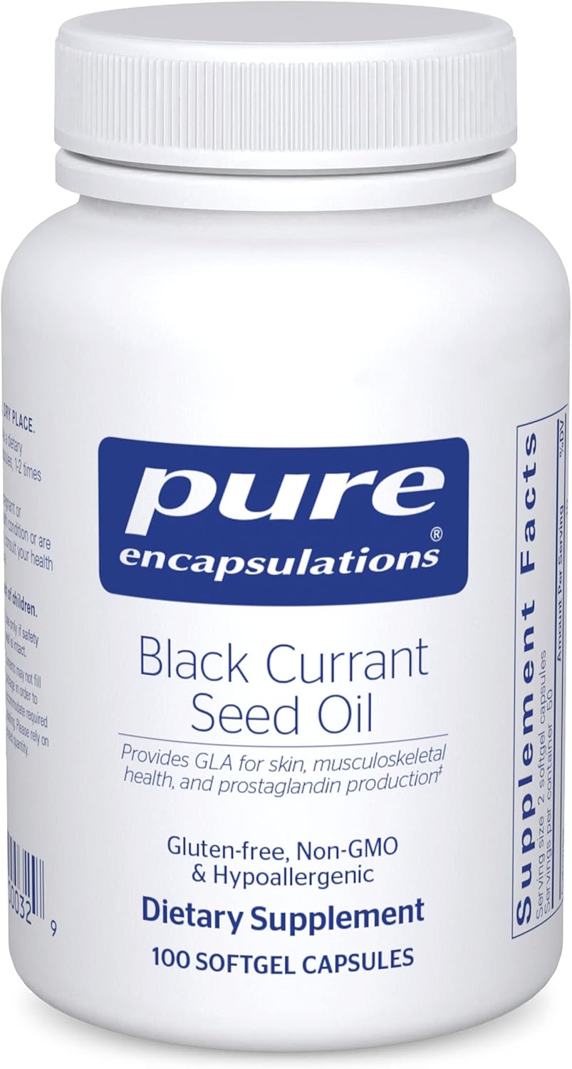 Pure Encapsulations Black Currant Seed Oil | Hypoallergenic Dietary Supplement | 100 Softgel Capsules