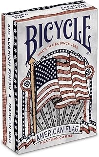 Bicycle American Flag Poker Size Standard Index Playing Cards - 1036202,10 years old and up