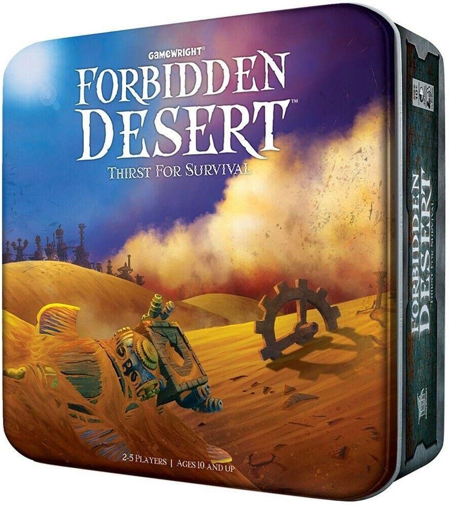 Gamewright - Forbidden Desert Cooperative Survival Adventure Board Game for 2-5 Players – Family Strategy for Ages 10+