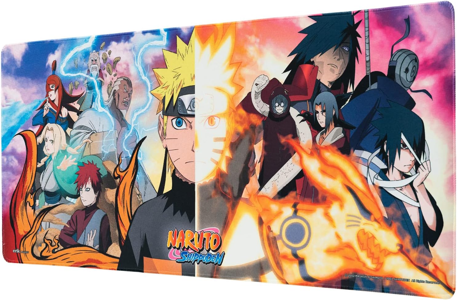 Grupo Erik XXL Mouse Pad Naruto Shippuden | Gaming Desk Mat 31.5 x 13.8 inches Non-Slip Rubber Mat, Keyboard & Mouse Mat Large | Naruto Gifts, Gaming Gifts Gamer