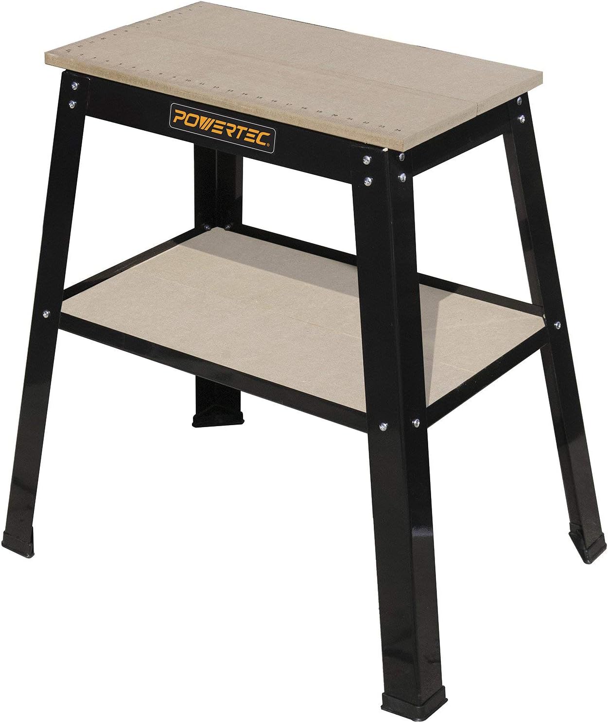 POWERTEC Tool Stand, MDF Split Top Expands to 20"x25", 32" Work Height Power Tool Stand for Drill Press, Belt Sander, Bench Grinder, Band Saw, Scroll saw, and Planer (UT1002)