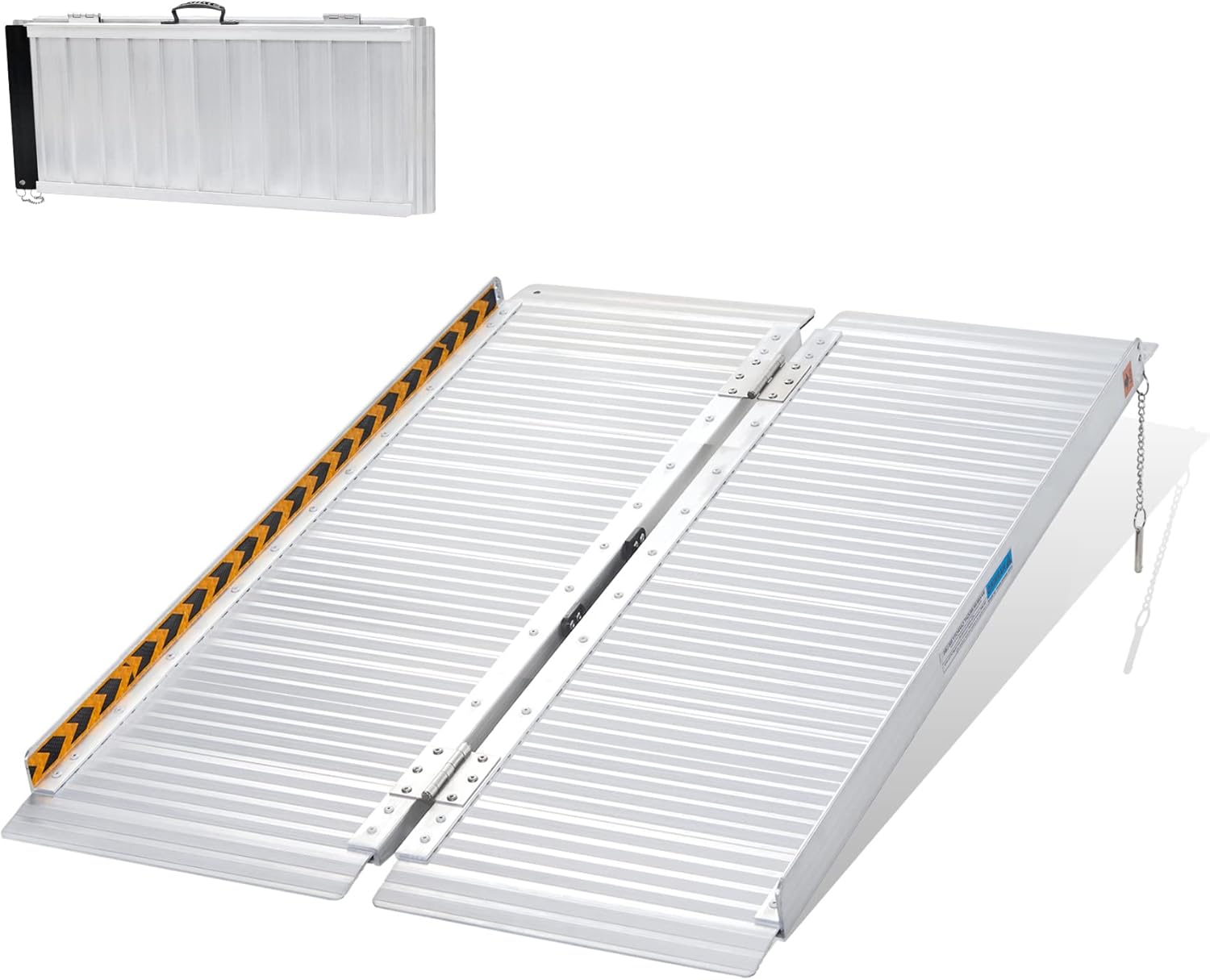 gardhom Wheelchair Ramp 2FT -7 FT Folding Aluminum Ramps for Wheelchairs for Mobility Scooters Home Entrance Threshold Doorways