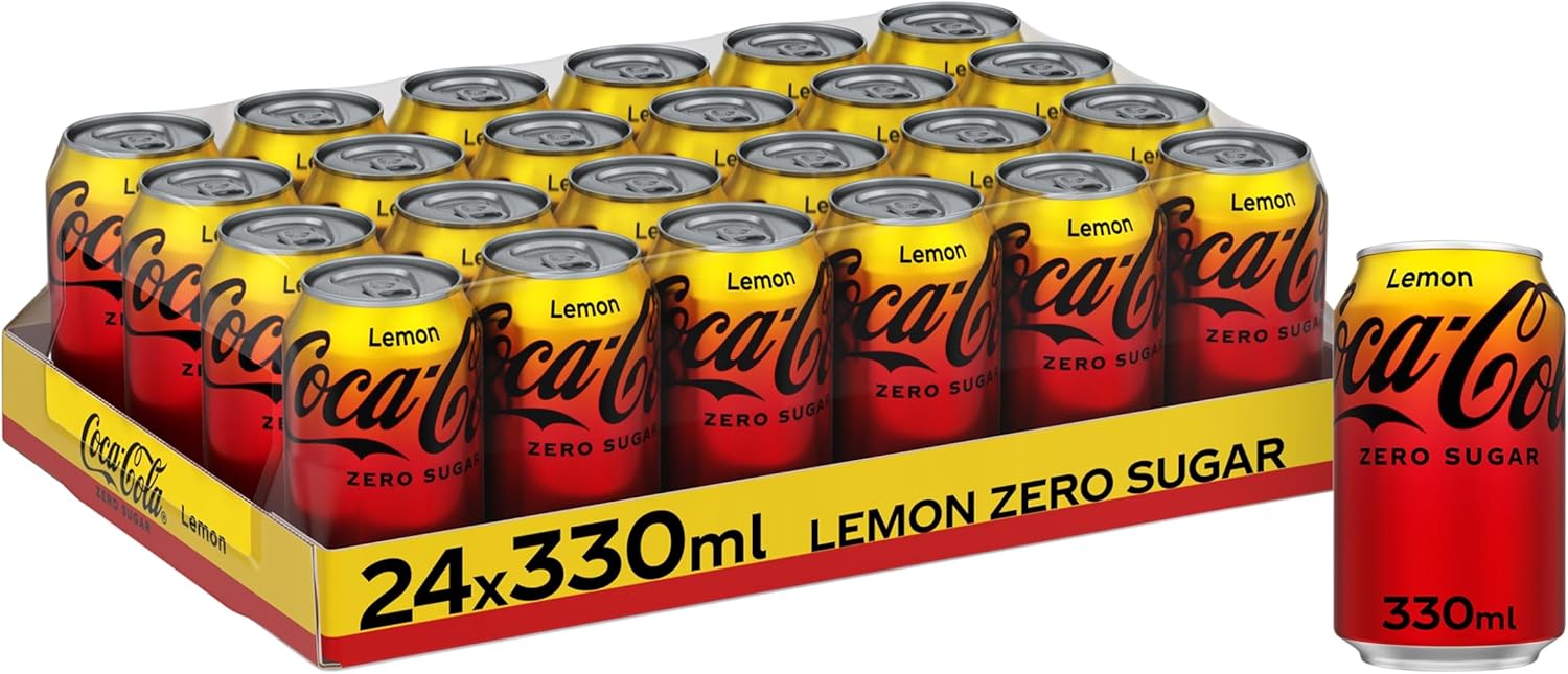 Coca Cola Zero Sugar Can Lemon 330 ml (Pack of 24)
