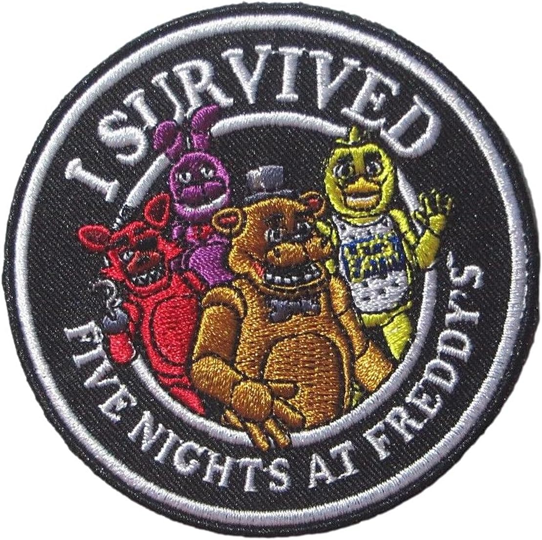 I Survived Five Nights Horror at Freddy's 3 Inches Tall Embroidered Patch