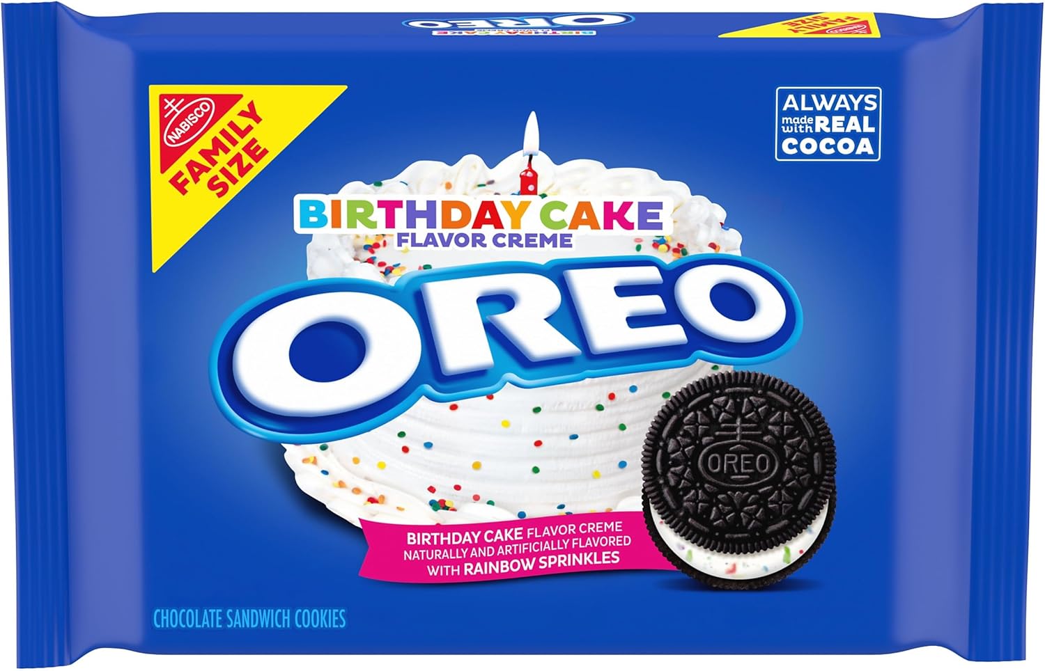 Oreo Cookies Birthday Cake Family Size 482g