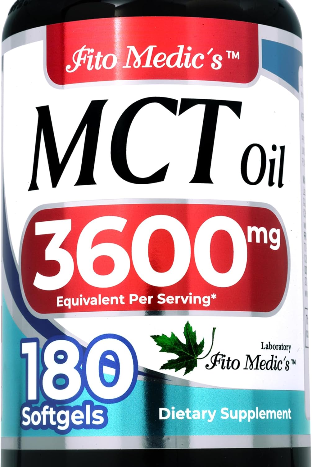 FITO MEDIC'S Lab | MCT Oil |180 softgels |mct Oil Organic | Concentrate Extract | Ultra High Absorption.