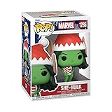 Funko POP! Marvel: Holiday - She-Hulk - Marvel Comics - Collectable Vinyl Figure - Gift Idea - Official Merchandise - for Kids & Adults - Movies Fans - Model Figure for Collectors and Display