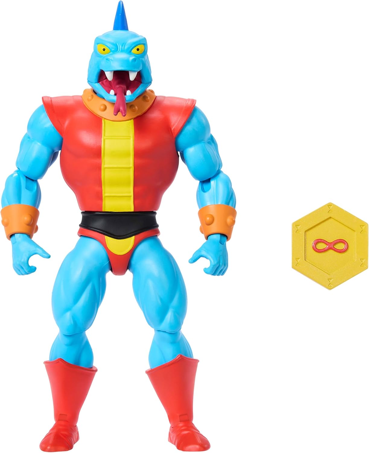 Masters of the Universe Origins Action Figure Cartoon Collection Fang Man, 5.5-inch 1980s MOTU TV Fanged Villain, Detailed Design & Accessory, JBM91