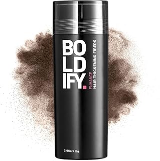 BOLDIFY Hair Fibers (28g) - Fill In Thinning and Fine Hair for an Instantly Fuller, Thicker Look - 14 Shades for Women & Men - Medium Brown