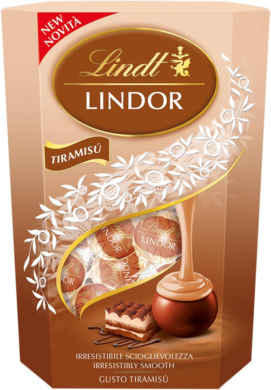 Lindt Lindor Tiramisu Milk Chocolate Truffles Box 200g