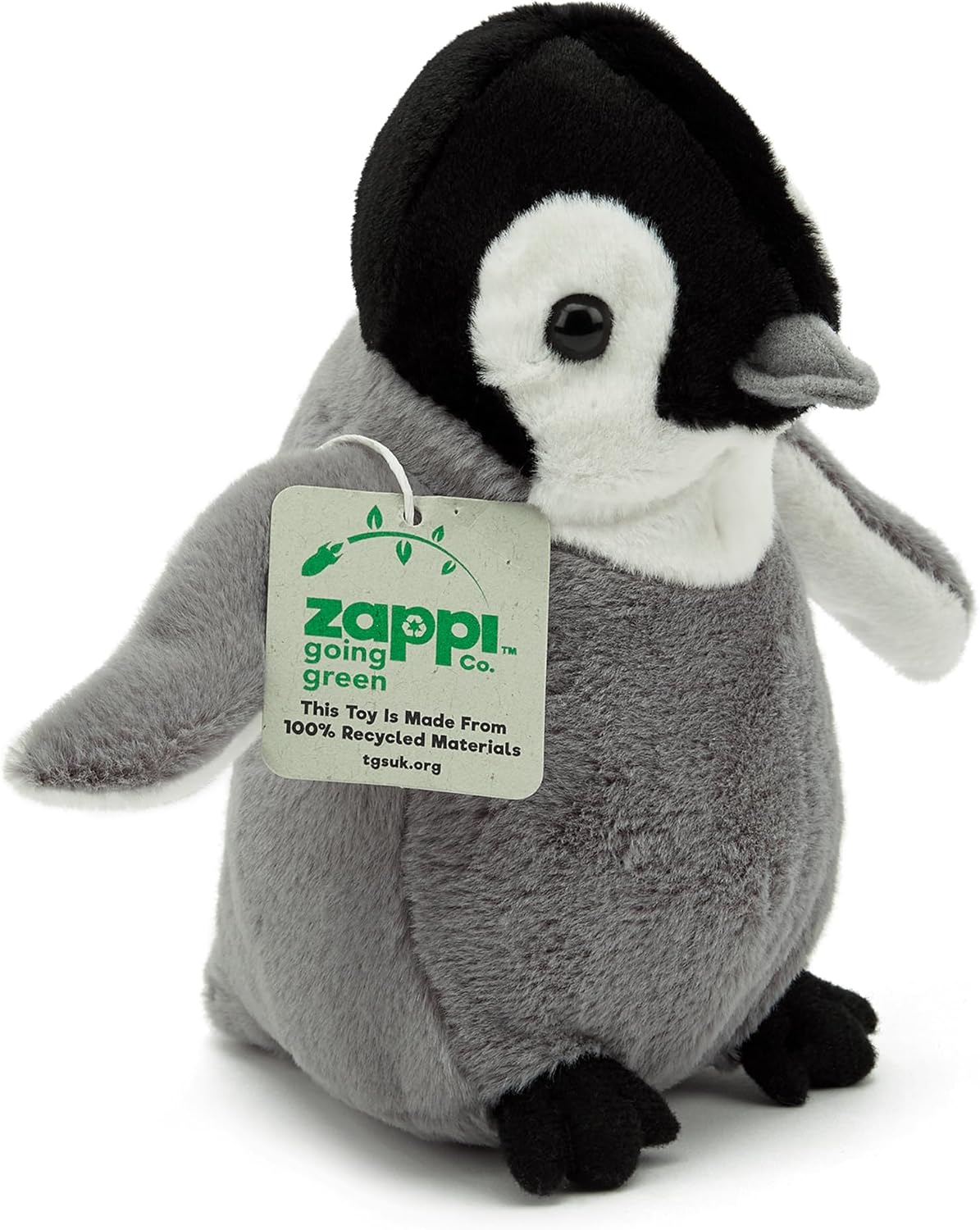Zappi Co Ultra Soft Penguin Chick Plush Toy (22cm Width) - 100% Recycled, Eco-Friendly, Newborn Gift, Realistic Lifelike