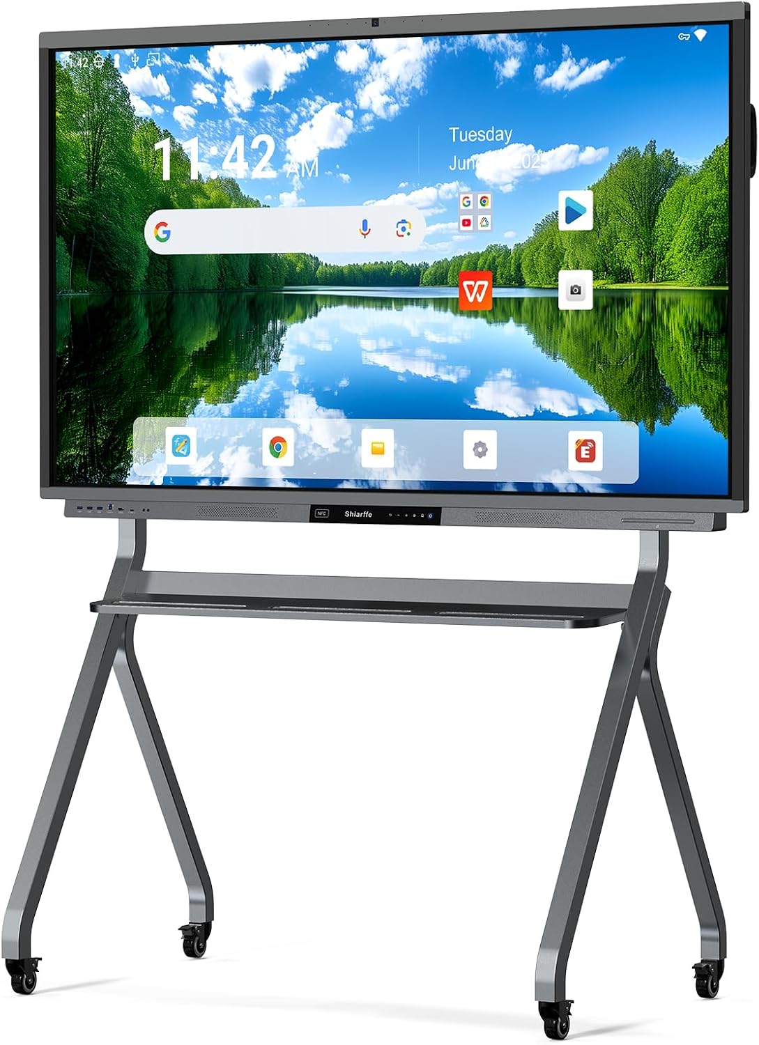 Shiarffe R9 65" Smart Board, 16GB+256GB, Google EDLA-Certified | All-in-One Touchscreen Interactive Whiteboard, 4K Touch Display for Classroom, Office & Homeschool