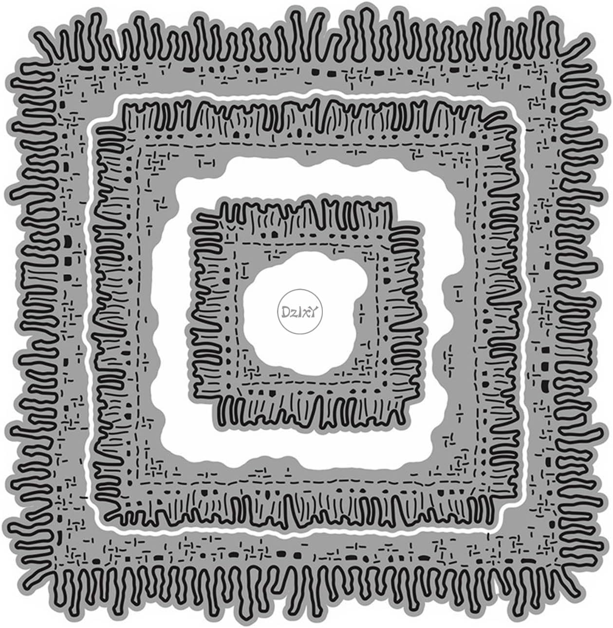 DzIxY Square Lines Lace Metal Cutting Dies for Card Making Kit Embossing Paper Die Cuts Scrapbook Machine Stencils Storage Pockets Supplies