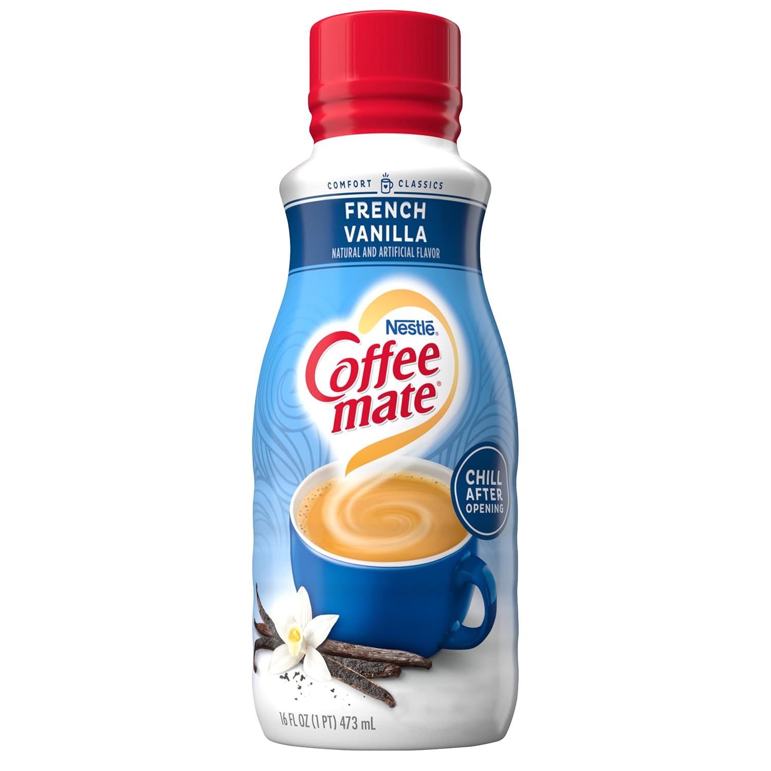 Coffee Mate French Vanilla Liquid Creamer, 16 Fl Oz, 6 Pack