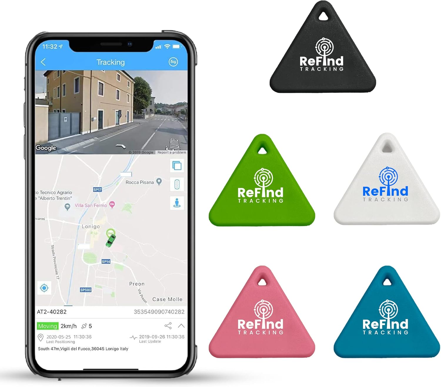 ReFind R3 Smart Tracker for Android and iPhone. Mini GPS Tag Bluetooth 5.0 Key Finder. Samsung AirTag Alternative for Keys, Pets, Wallets and Luggage (Blue)