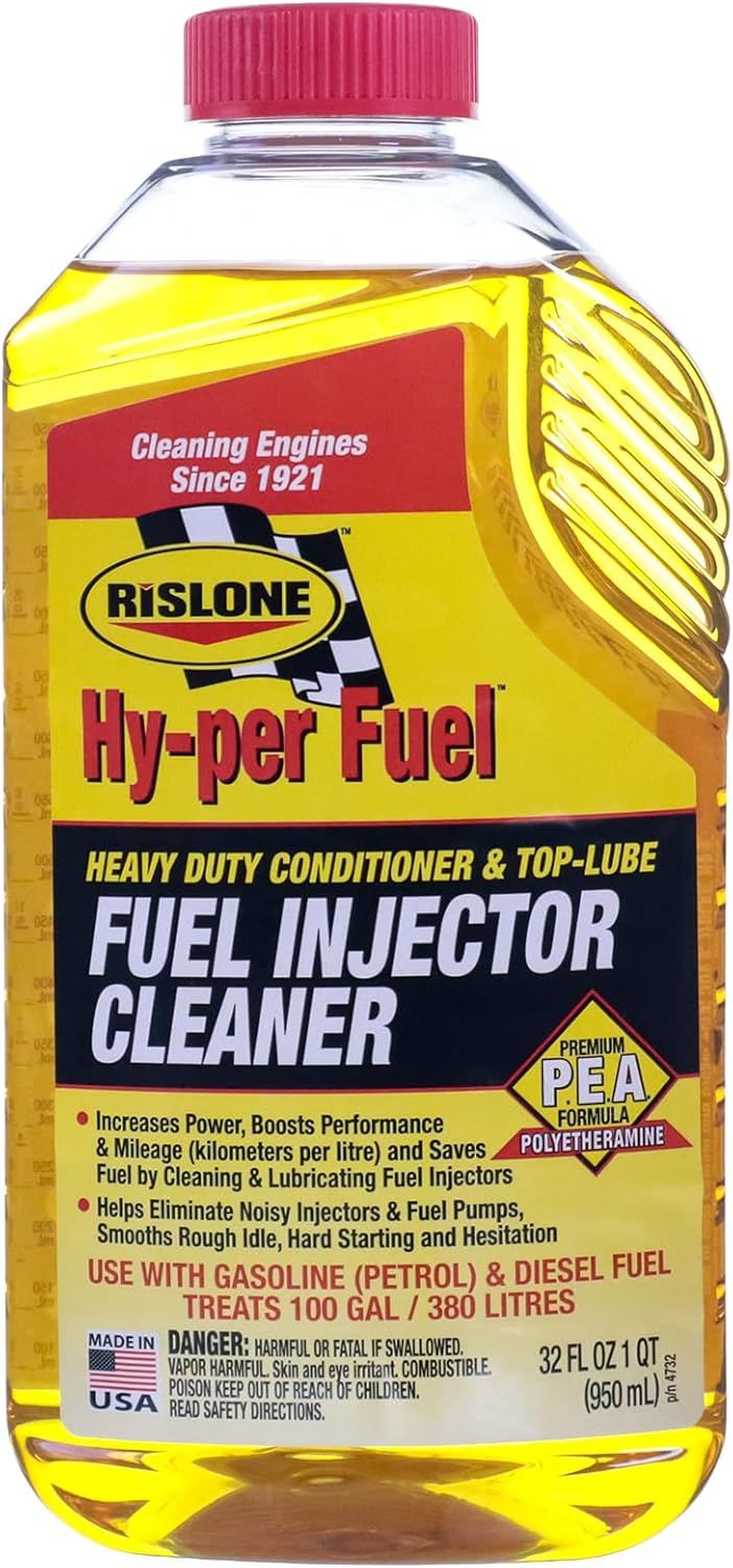 Rislone 4732 Fuel Injector Cleaner with Upper Cylinder Lubricant, 32 oz
