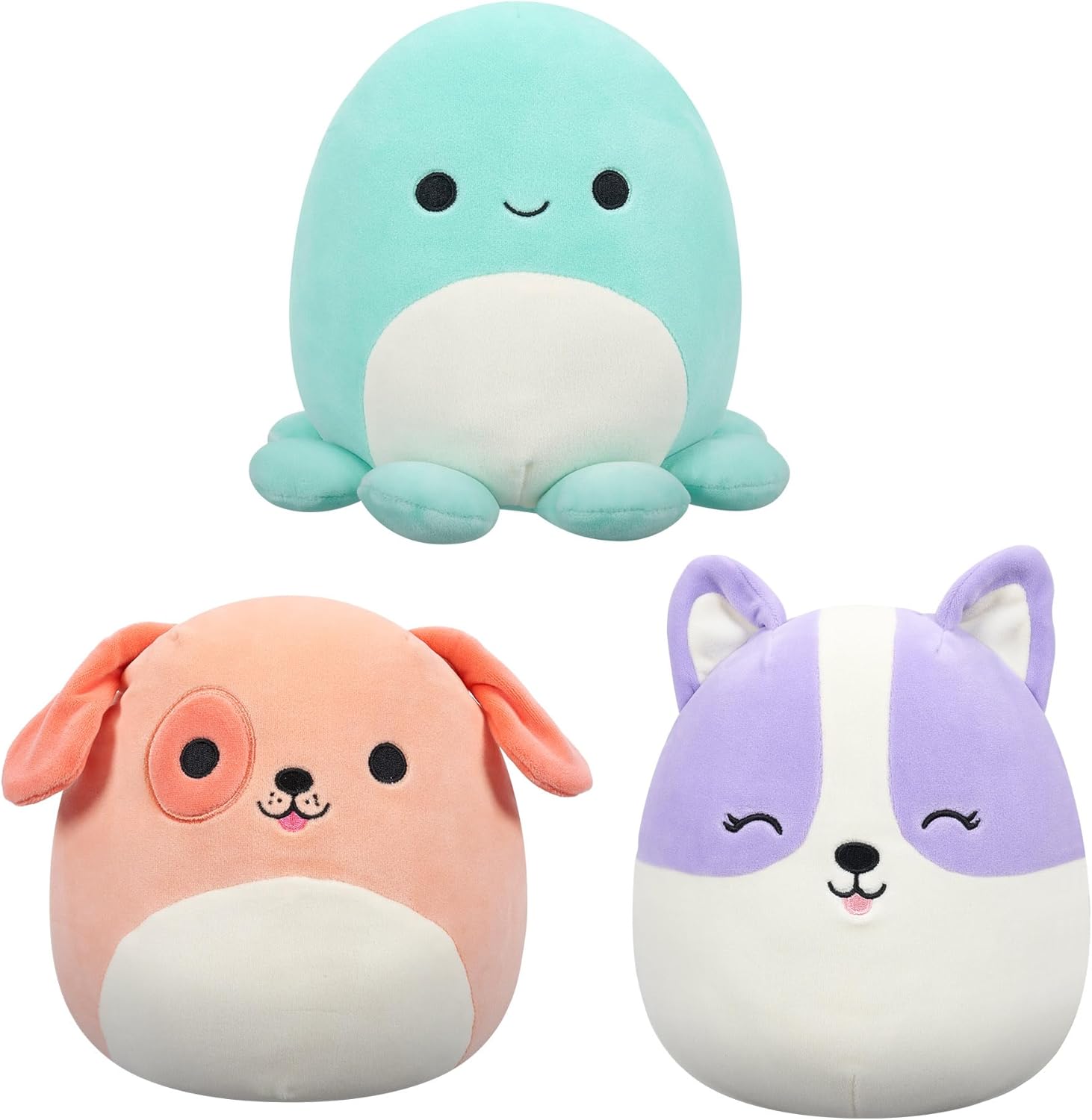 Squishmallows Original 8-Inch Mystery Pack Small-Sized Ultrasoft Plush - Styles Will Vary in Surprise Box That Includes Three 8-Inch Original Squishmallows