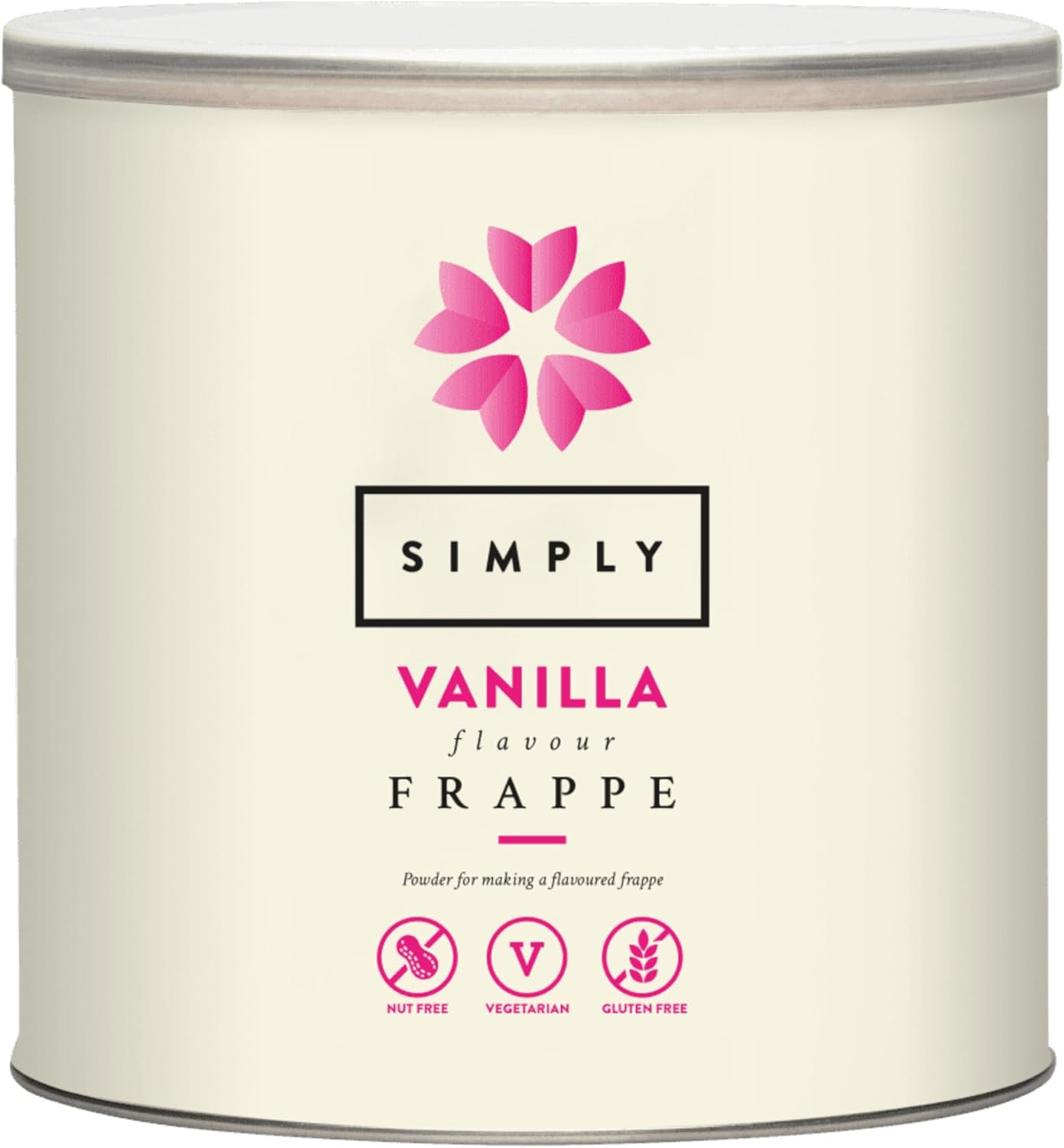 Simply Vanilla Frappe Powder, Nut Free & Gluten Free Frappe Powder for Iced Drinks (1.75 Kg)