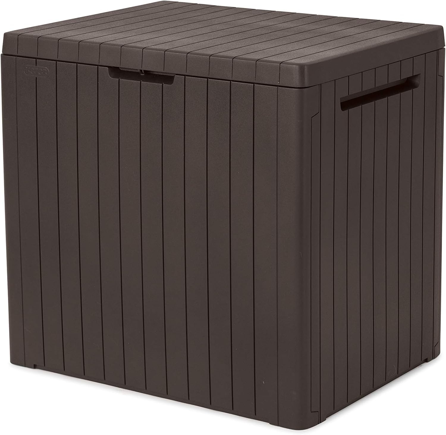 Keter City Outdoor Plastic Storage Box Garden Furniture 57.8 x 44 x 54.8 cm - Brown