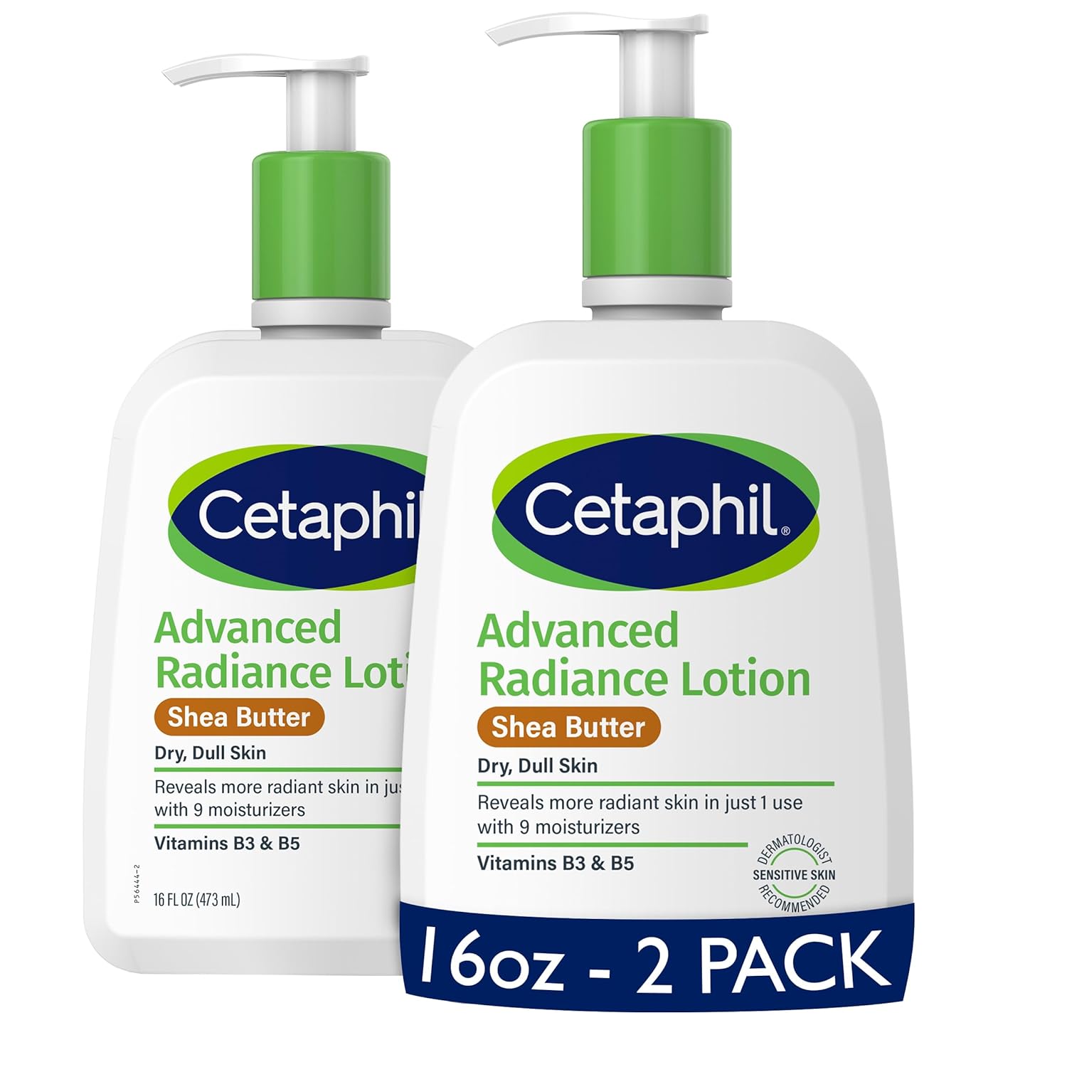 Cetaphil Body Lotion, Advanced Relief Lotion with Shea Butter for Dry, Sensitive Skin, 16 oz Pack of 2, Fragrance Free, Hypoallergenic, Non-Comedogenic