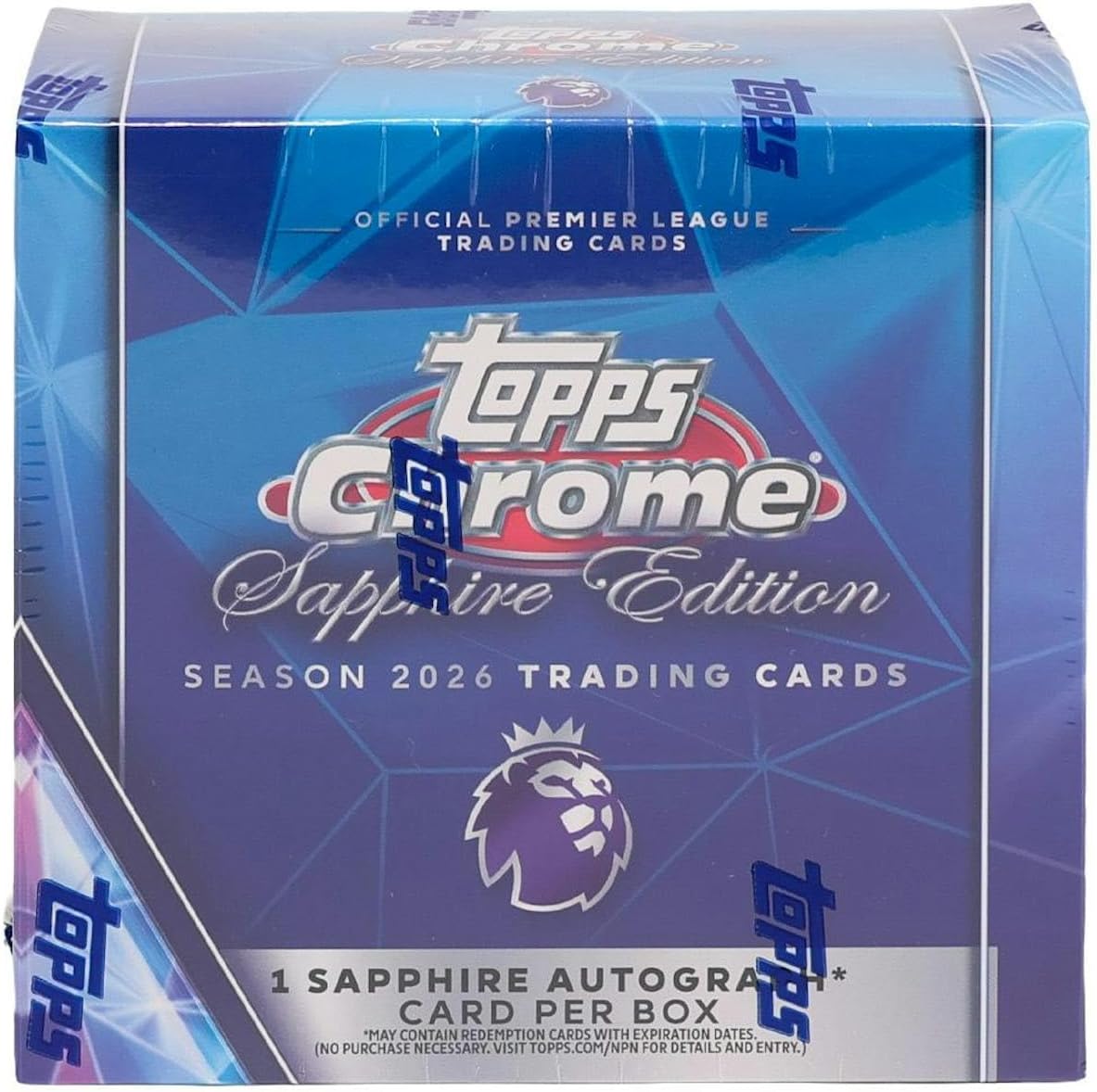2026 Topps Chrome Premier League EPL Soccer Sapphire Edition Box