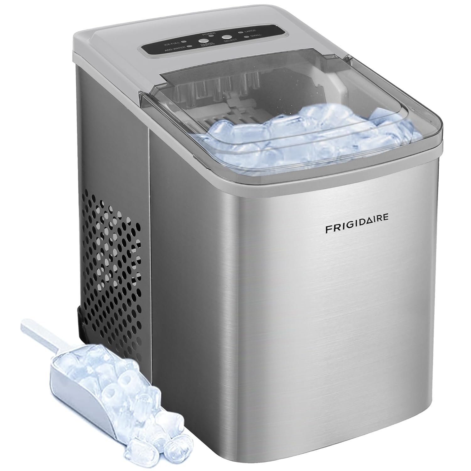 Frigidaire EFIC117-SS 26 Pound Ice Maker, 26 lbs per Day, Stainless