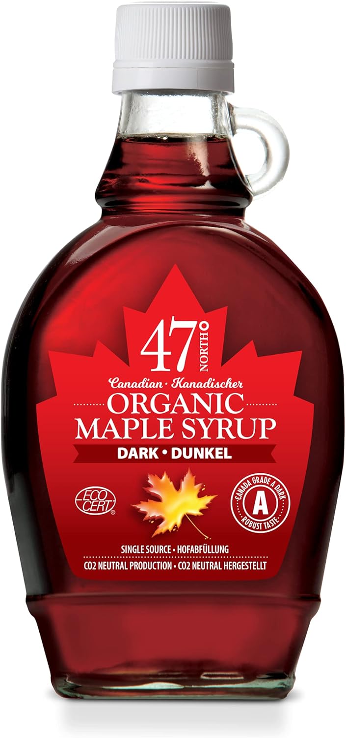 47° North Single Source Organic Canadian Maple Syrup Grade A (250g, Dark Robust)