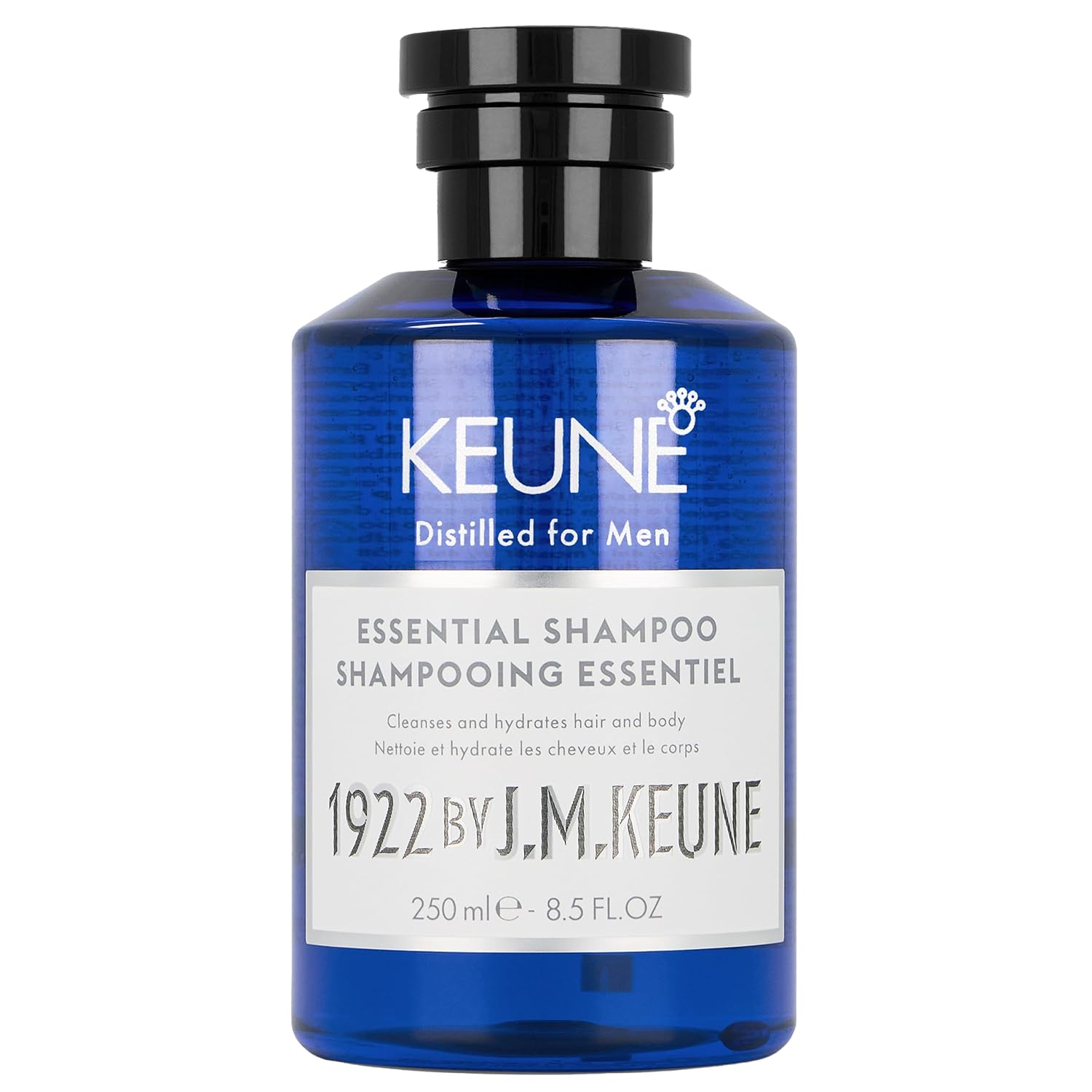 1922 by J.M. Keune Essential Shampoo, Men's Body & Beard Wash, 8.5 Fl Oz