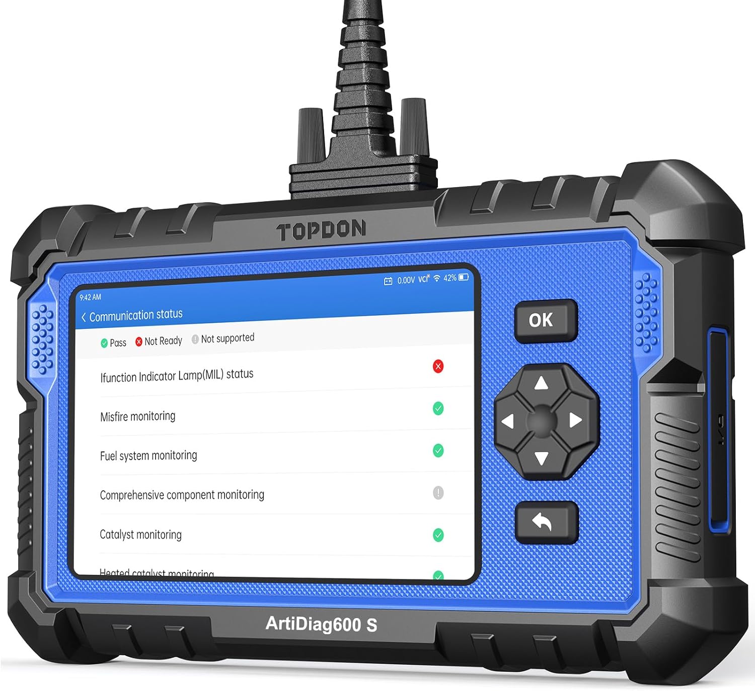 TOPDON OBD2 Code Reader Scanner ArtiDiag600S, 9 Reset Service for Oil/BMS/ABS/SAS/EPB/DPF/TPMS/Throttle/Injector Coding, ABS/SRS/Engine/Transmission Car diagnostic tool, Free Lifetime Upgrade